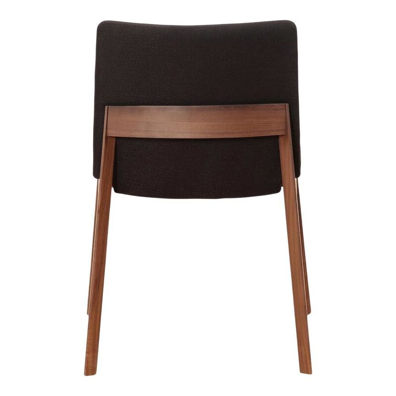 Starlight Canyon Home Mid-Century Dining Chairs Set of 2, Upholstered Accent Chair,Black image number 3