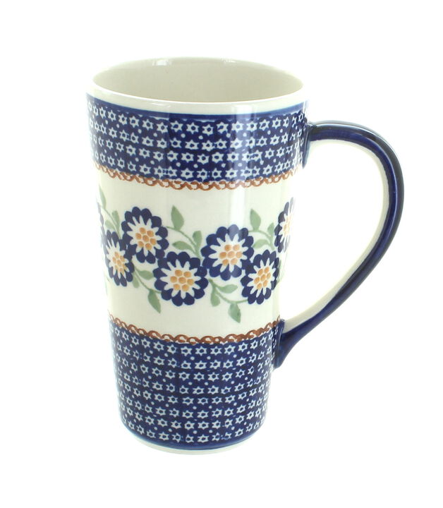 Blue Rose Polish Pottery Eloise Large Coffee Mug