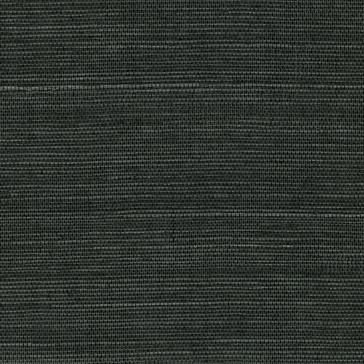 Kowloon Charcoal Sisal Grasscloth Wallpaper