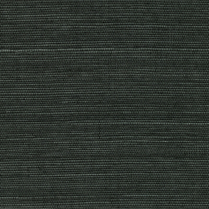 Kowloon Charcoal Sisal Grasscloth Wallpaper image number 0