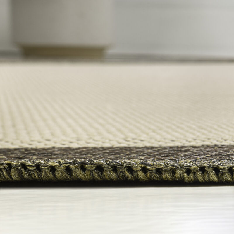 Wyatt Modern Rustic Abstract Indoor/Outdoor Shaped Area Rug