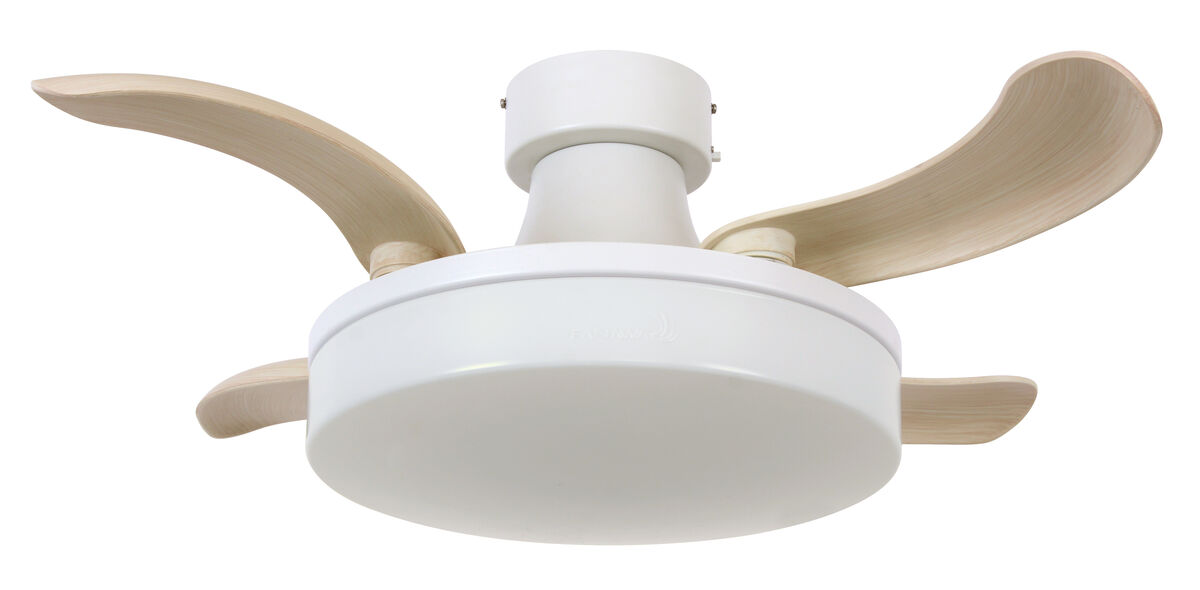 Fanaway Orbit 36" Indoor/Outdoor Retractable Blade Ceiling Fan with Light and Remote, Modern Fandelier Ceiling Fan, Patented Design Technology, Stronger Thicker Blades, Damp Rated