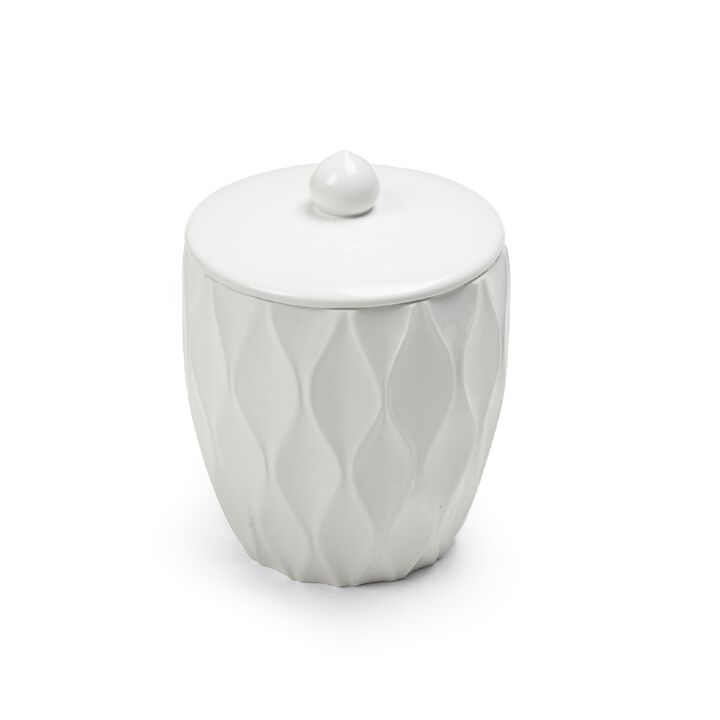 Wave White Canister