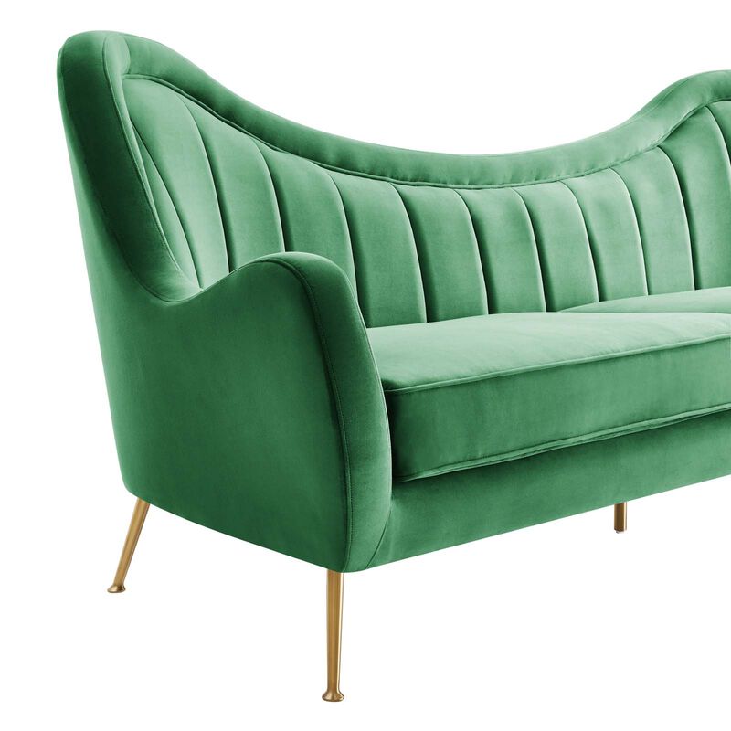 Cheshire Channel Tufted Performance Velvet Sofa image number 3