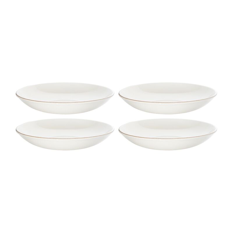Retro dia.9" h:2" 34 oz. Round Decorated Porcelain Bowl (Set of 4)