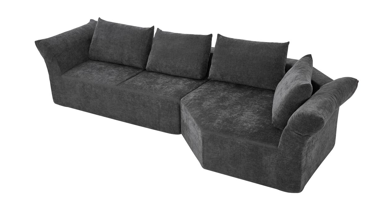 Kelhak Modern Minimalist Modular Sectional Sofa