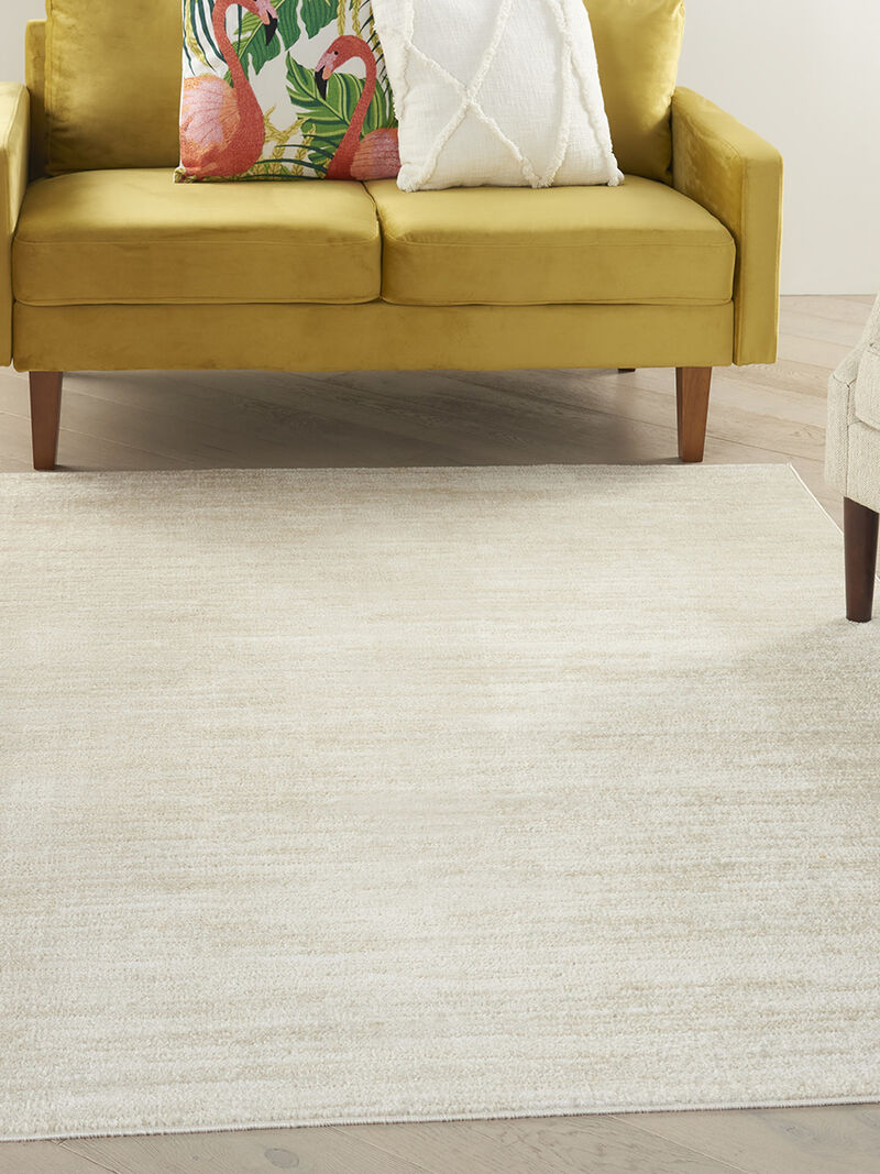 Nourison Essentials NRE01 Ivory/Beige 6' x 9' Rug