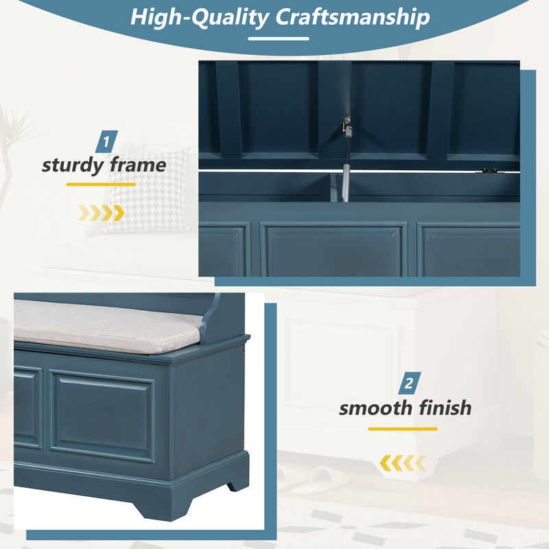 Merax Shoe Storage Bench with Removable Cushion