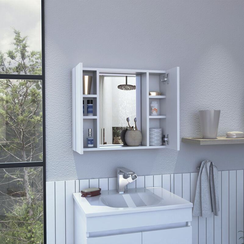 Streamdale Ellegrini 1-Drawer Medicine Cabinet White