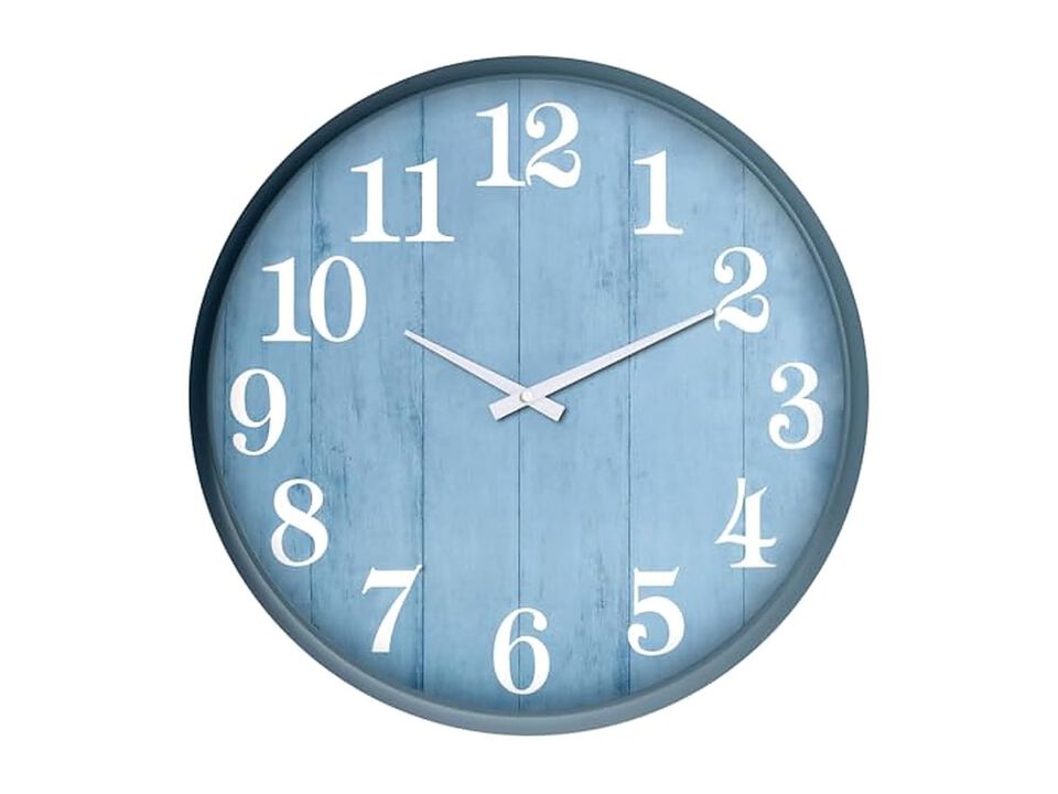 Swimming Pools Gardens Warehouses Wall Clock Outdoor Waterproof Battery Operated