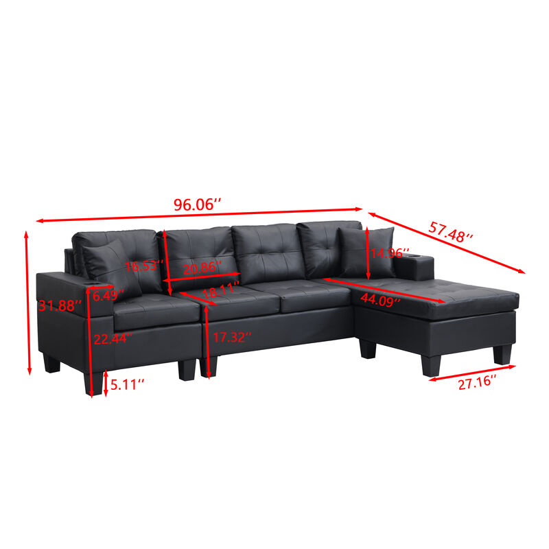 Stisle L Shape Sectional Sofa image number 8