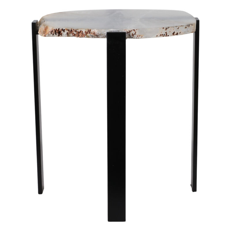 Raw Edge Agate Accent Table image number 0