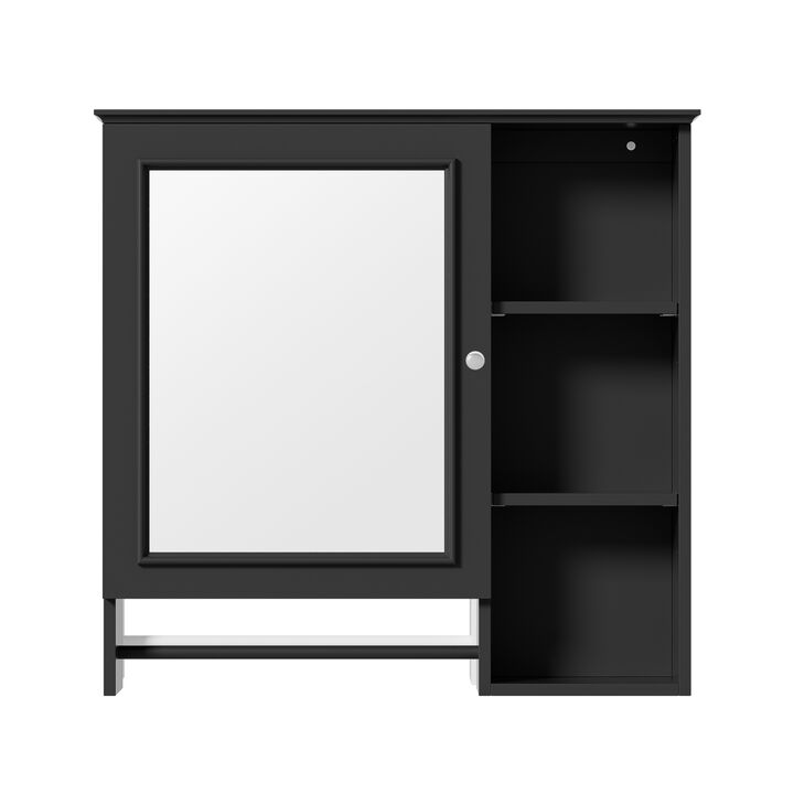 ELEMENT ACE Space Saving Wall Mounted Medicine Cabinet with Adjustable Storage Shelves
