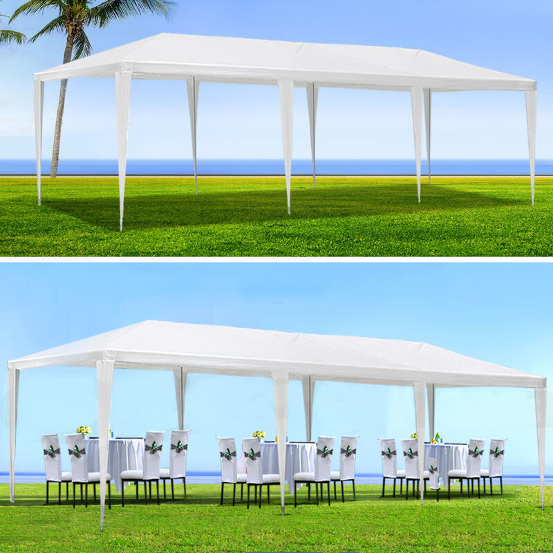 WOW PIONEER Outdoor Open Air Gazebo Canopy Tent 10x30 ft Marquee Without Sidewalls image number 4