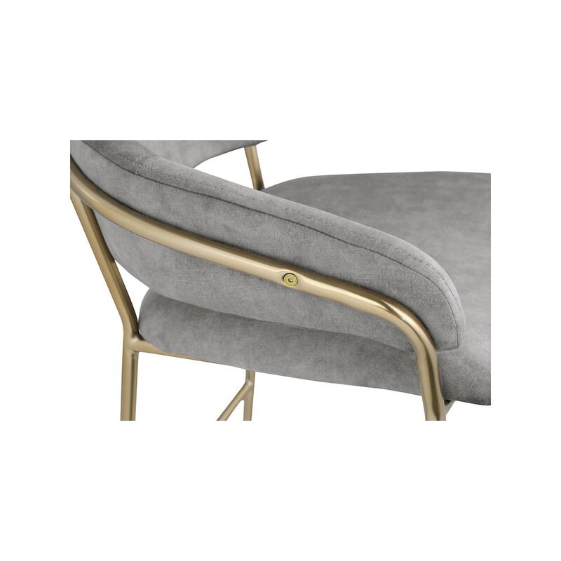 Meridian Furniture Yara Velvet Counter Stool