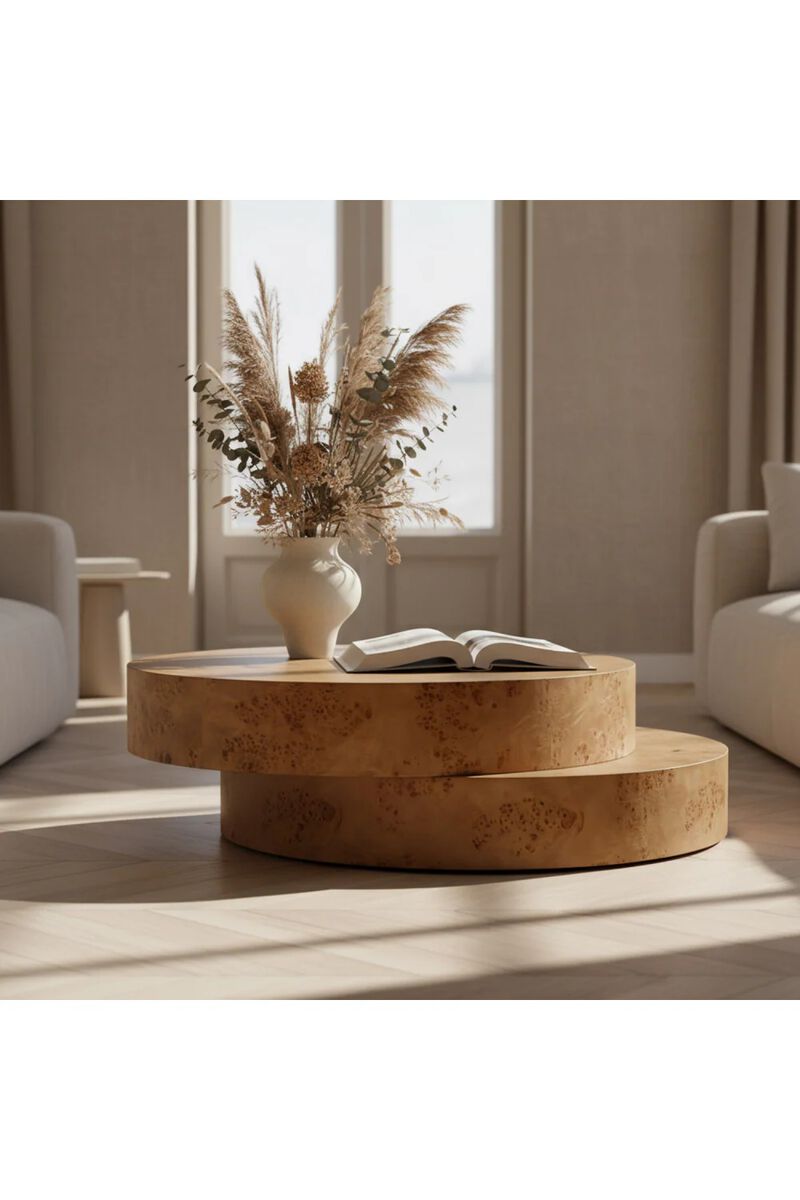 Burl Wood Coffee Table | OROA Modern Ely image number 5