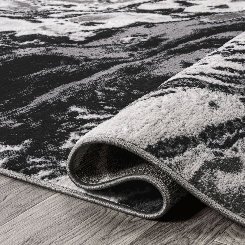 Swirl Marbled Abstract Area Rug