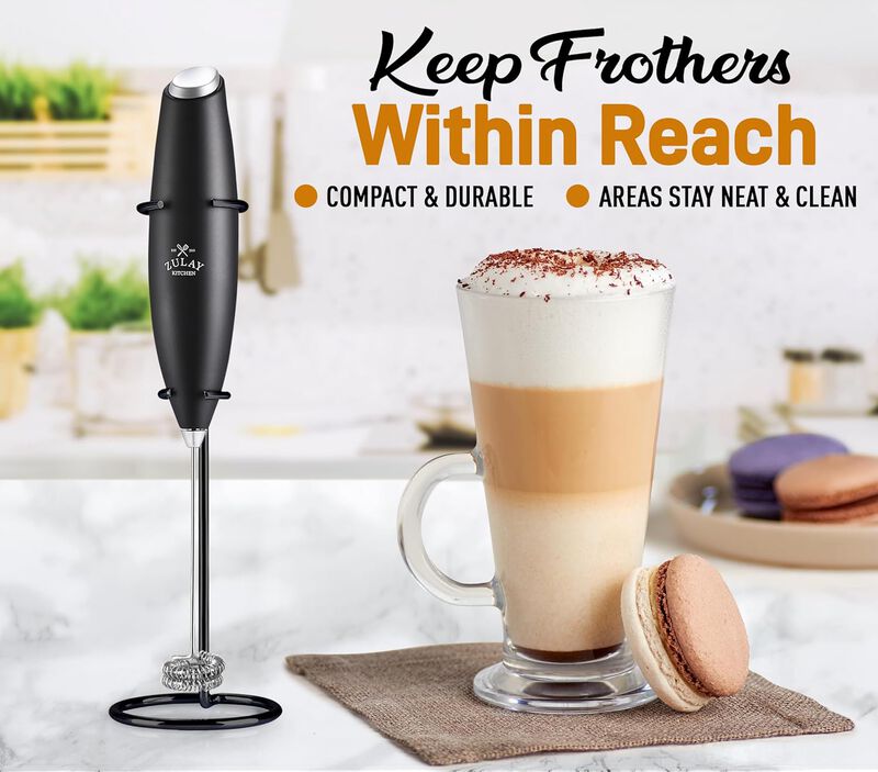 Stainless Steel Original Frother Stand Holds Multiple Types of Coffee Frothers