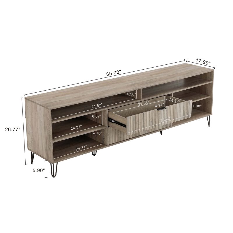 Dumbo Large TV Stand in Brown image number 1