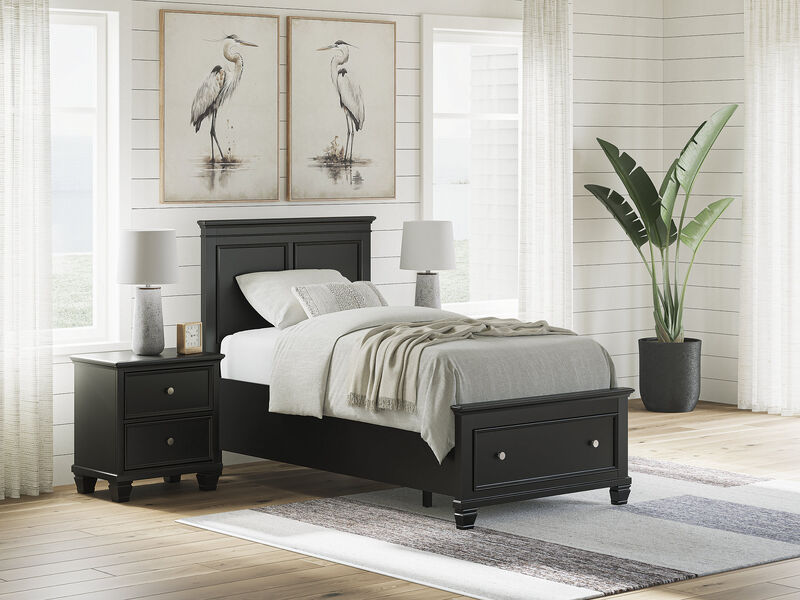 Lanolee Twin Panel Storage Bed image number 1