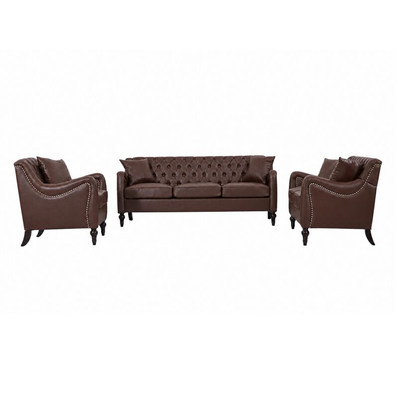 Rislot PU Leather Sofa Set image number 0