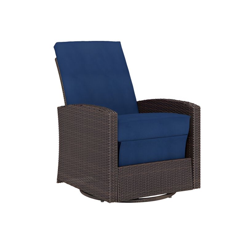 Outdoor Adjustable Reclining Chair with 360-degree Swiveling Base and Ergonomic Support image number 0