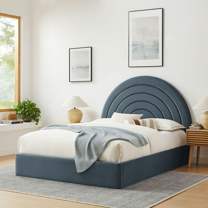 Modway Solana Arched Performance Velvet King Platform Bed