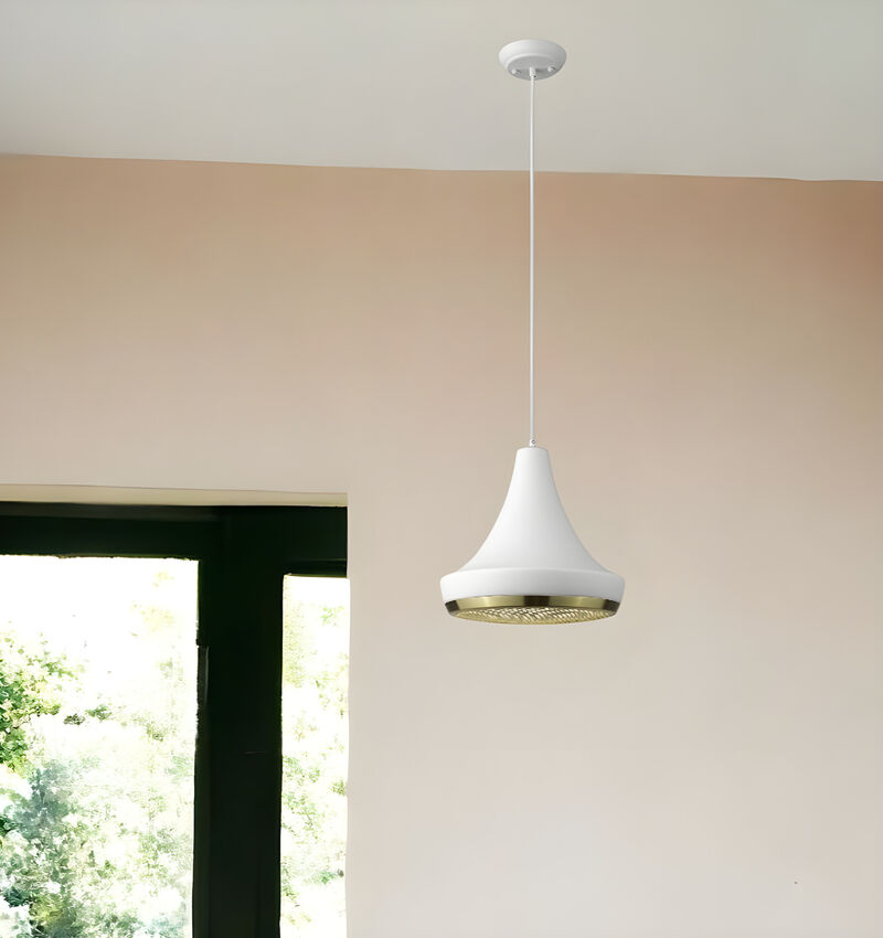 Hivvago Tholos 1-Light White Pendant
