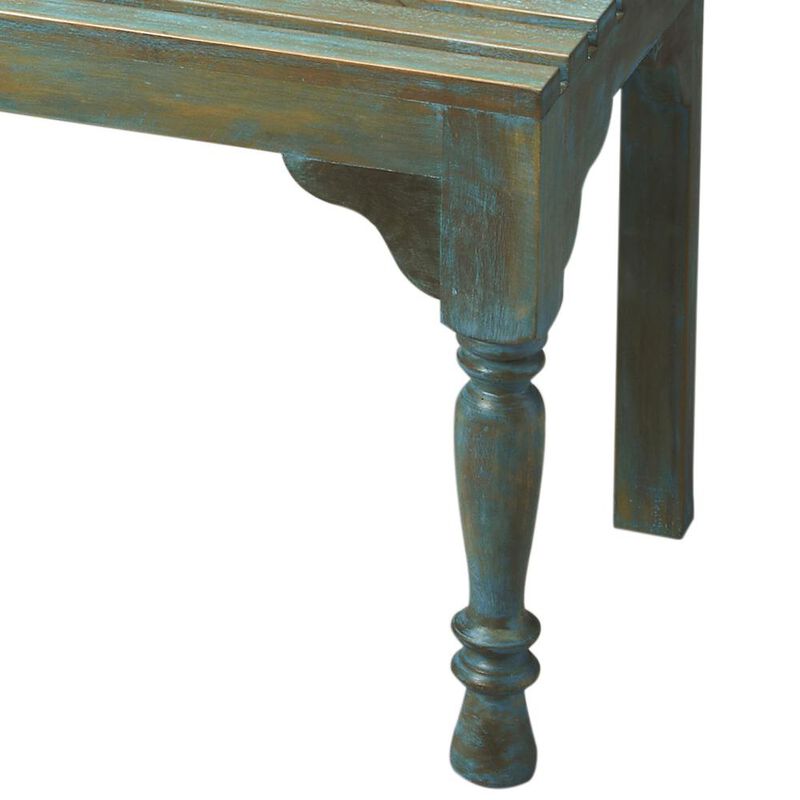 Butler Specialty Company Roseland Solid Wood 30.25W Bench, Blue