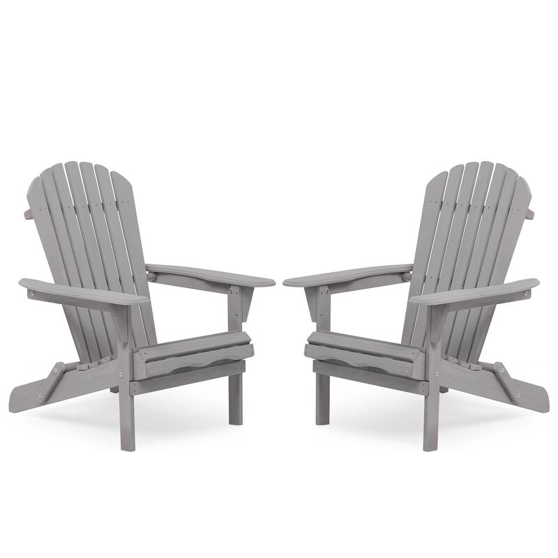 Hivvago Cedar Wood Patio Chair Set of 2 image number 0