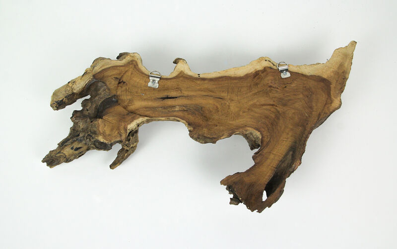 Carved Wood Humpback Whale Trio on Driftwood Base Wall Hanging image number 2