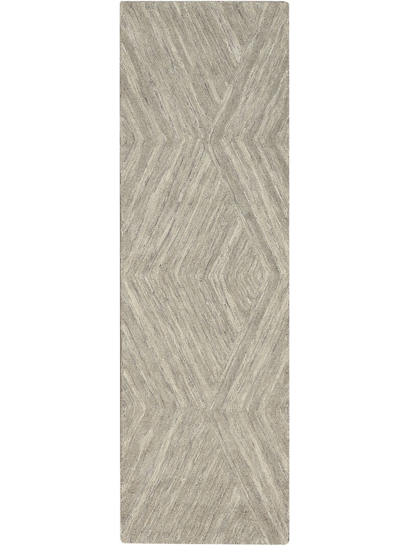 Graceful GRU03 Gray 2'3" x 7'6" Rug image number 0