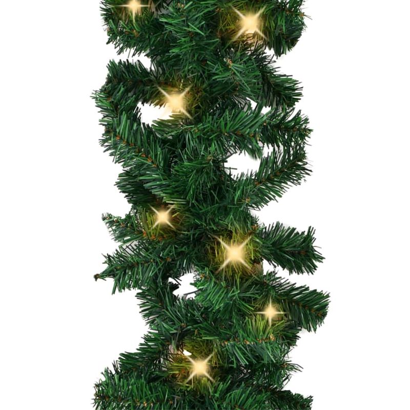 vidaXL Christmas Garland with LED Lights 16.4'