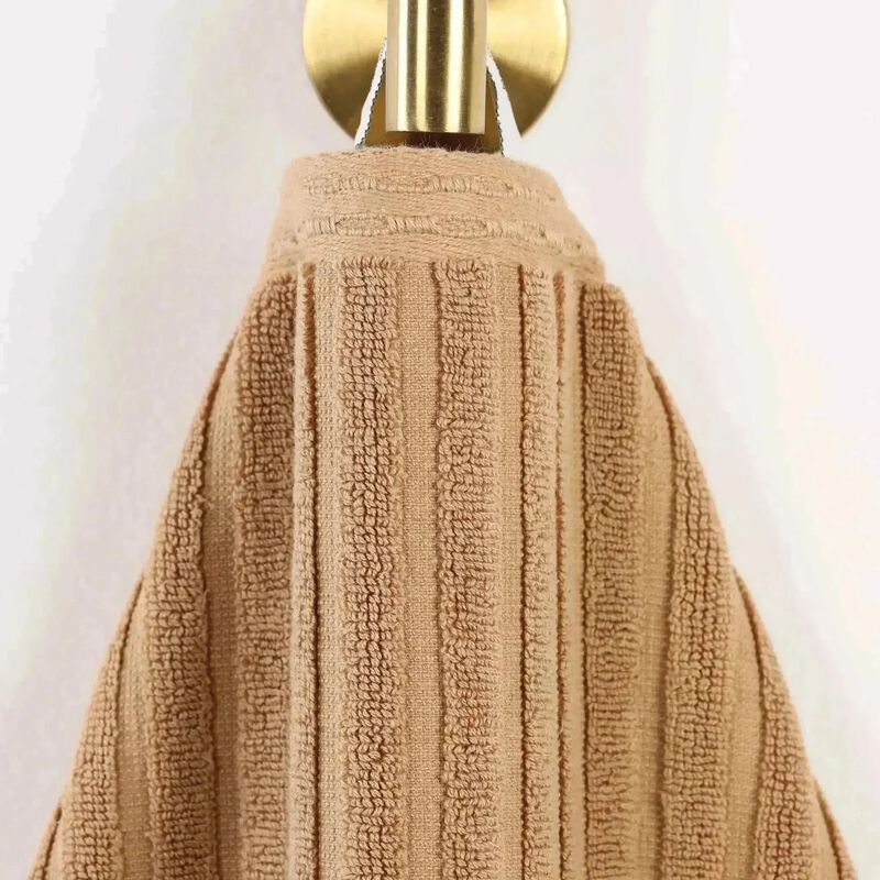 2-Piece Cotton Ribbed Bath Towel Set &ndash; Plush and Quick-Dry image number 2