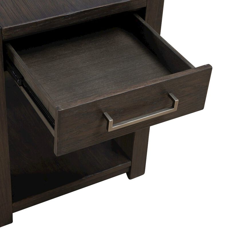 Liberty Furniture Lennox Hill Living Room Chairside Table  - Bark image number 8