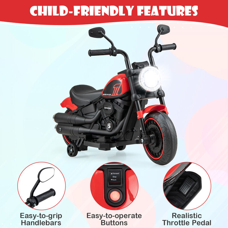 Electric Kids Motorcycle Ride On Toy image number 5