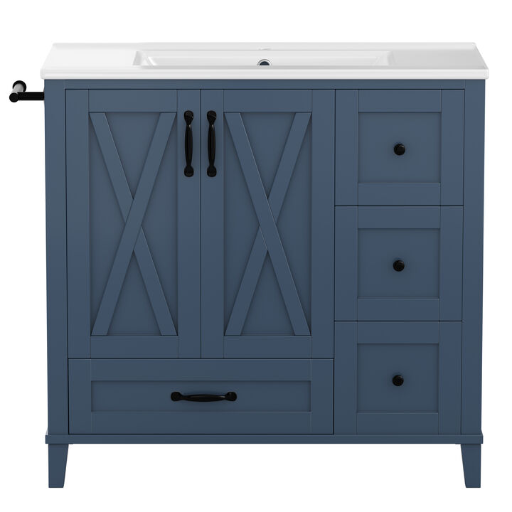Zibpop 36 Inch Bathroom Vanity with Sink