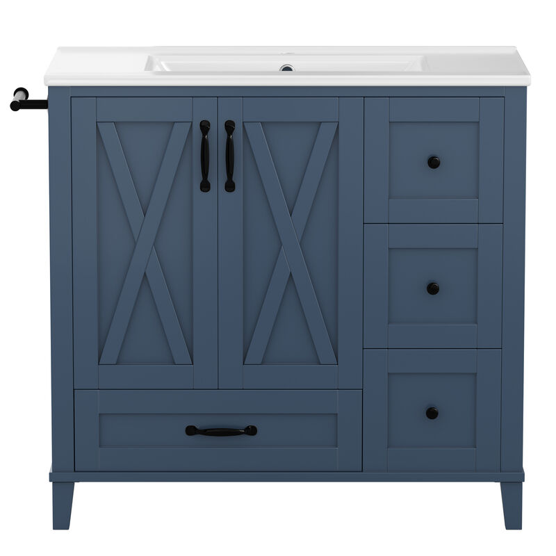 Zibpop 36 Inch Bathroom Vanity with Sink image number 0