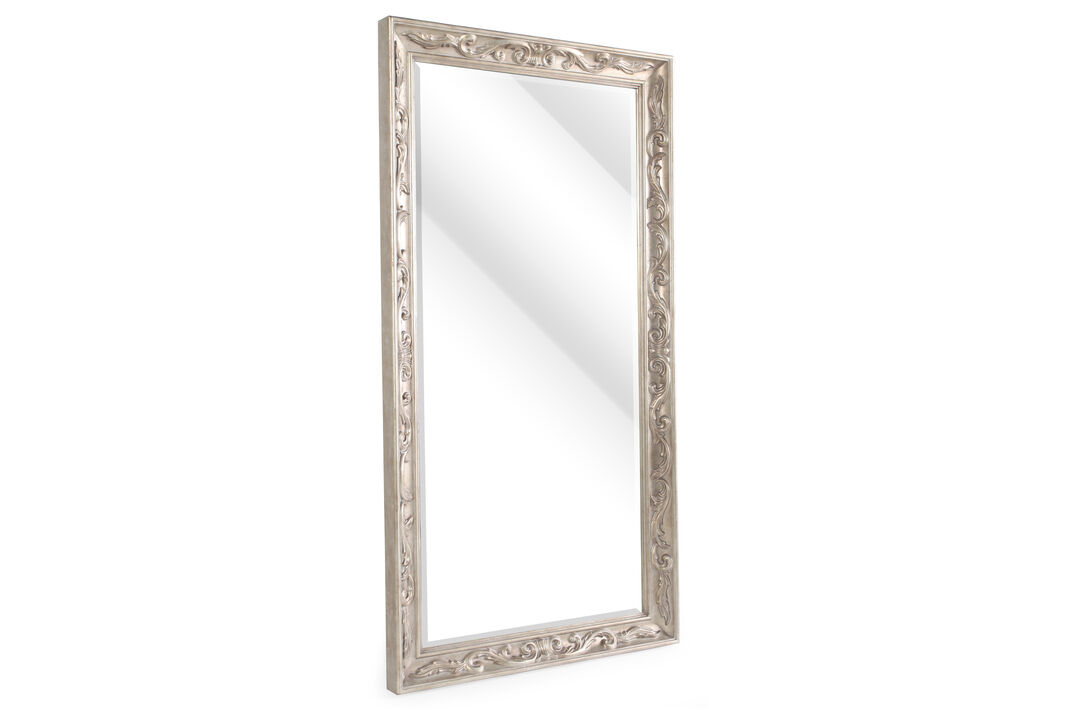 Rhianna Floor Mirror in Gray