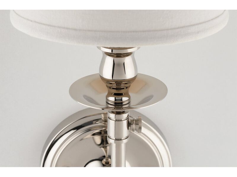 Logan Nickel Wall Sconce image number 1