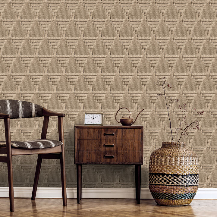 Rope Weave Diamond Wallpaper