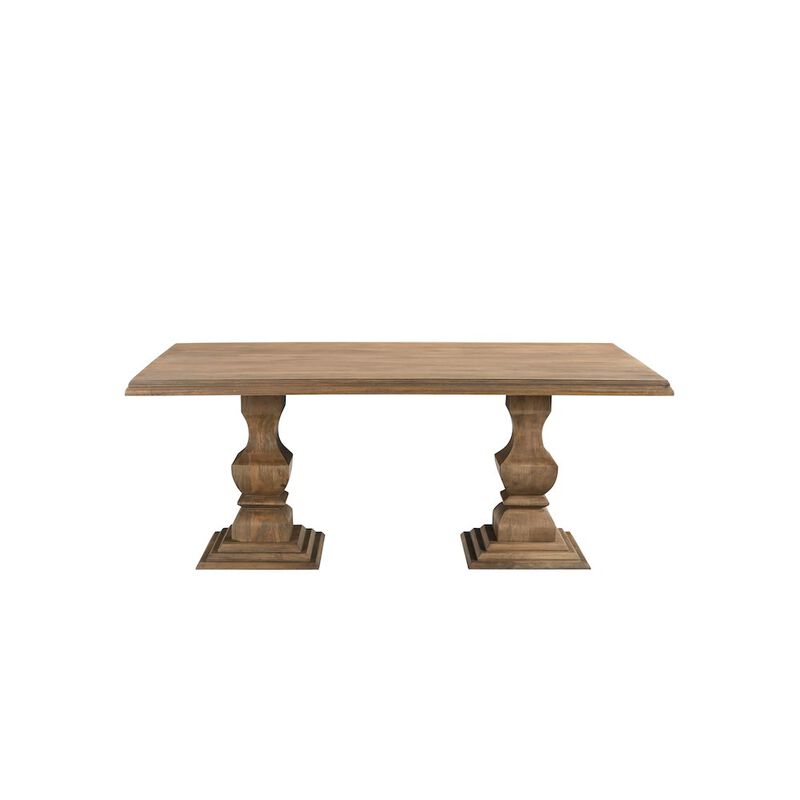 Taran Designs Adrien 75 Solid Wood Double Pedestal Dining Table image number 4