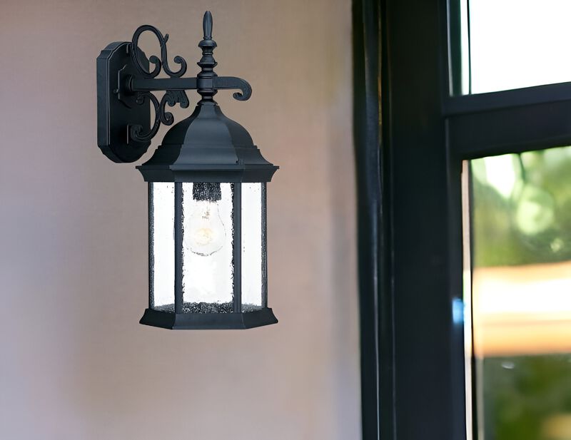 Petite Domed Hanging Lantern Wall Light for Porch, Patio, or Entryway