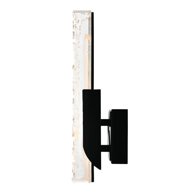 Valira Integrated LED Black Wall Light