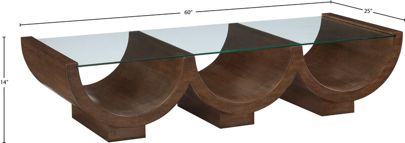 Meridian Furniture Beverwil Brown Coffee Table image number 5