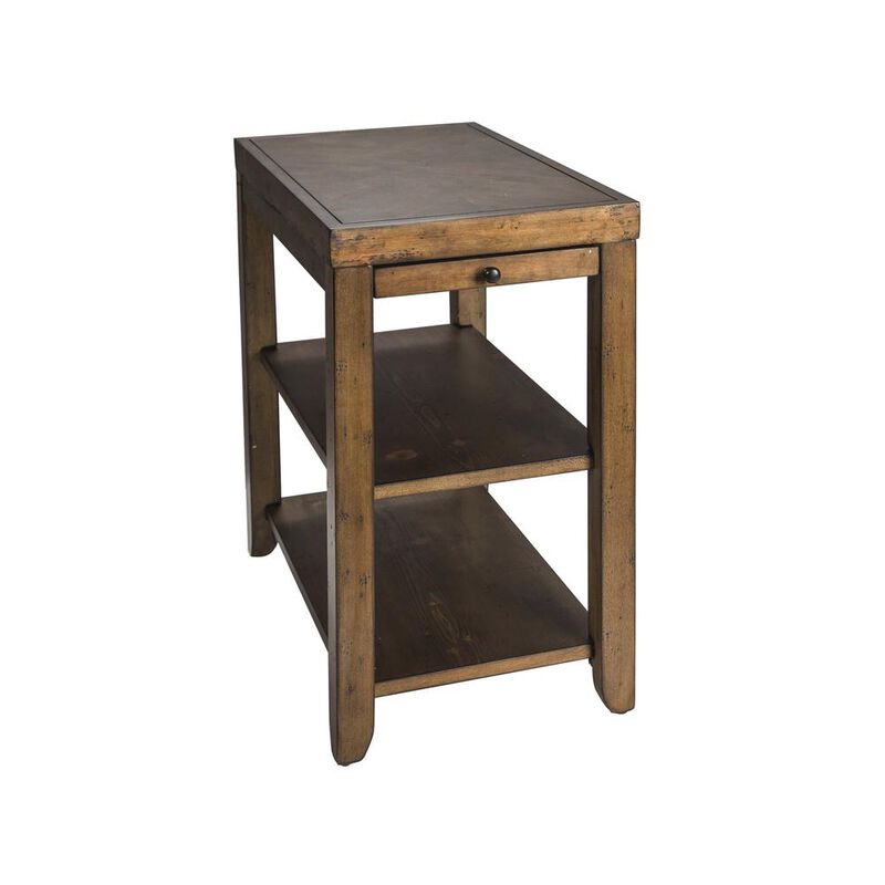 Liberty Furniture Mitchell Chair Side Table in Nutmeg image number 0