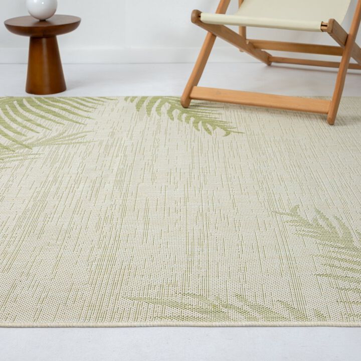 LR Home Captiva Durable Performance Area Rug Outdoor