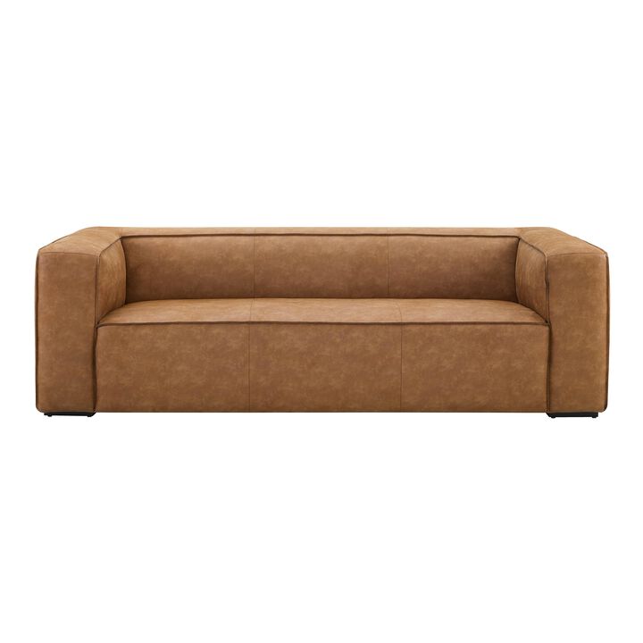 Aurora Brown Leather Sofa