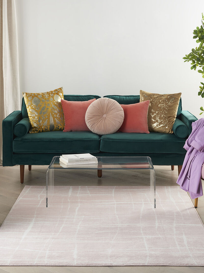 Whimsicle WHS09 Pink/Ivory 4' x 6' Rug