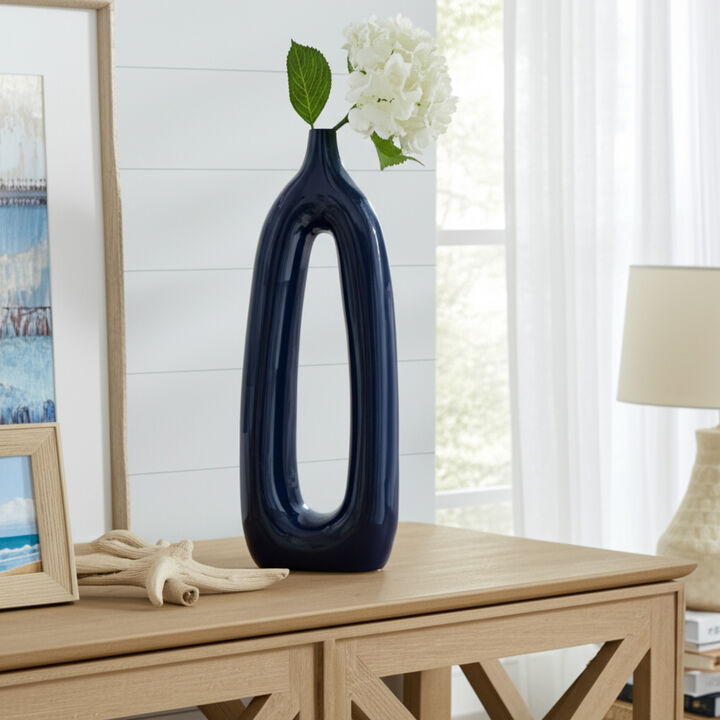 Open Cut-Out Coastal Vase